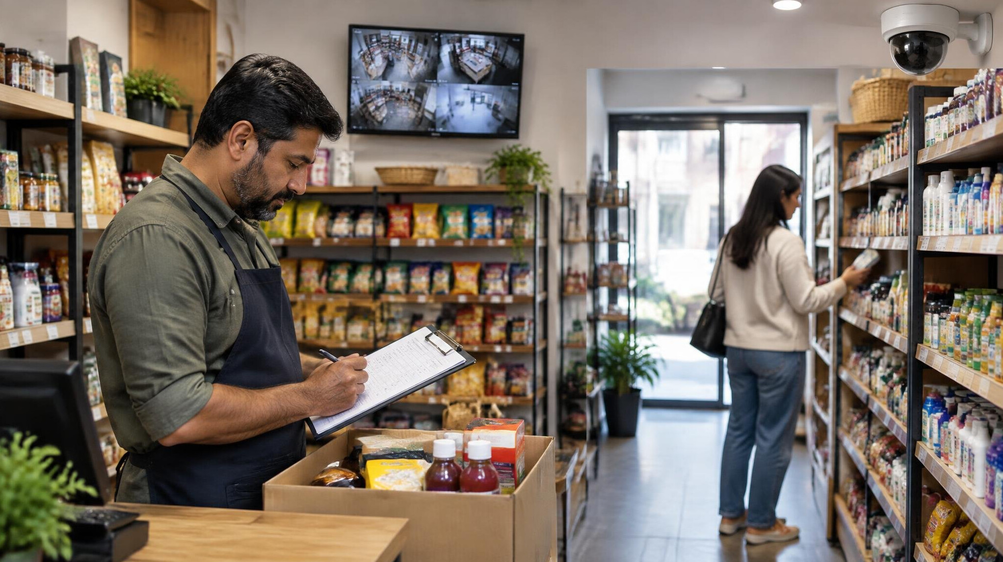 small retail shop owner