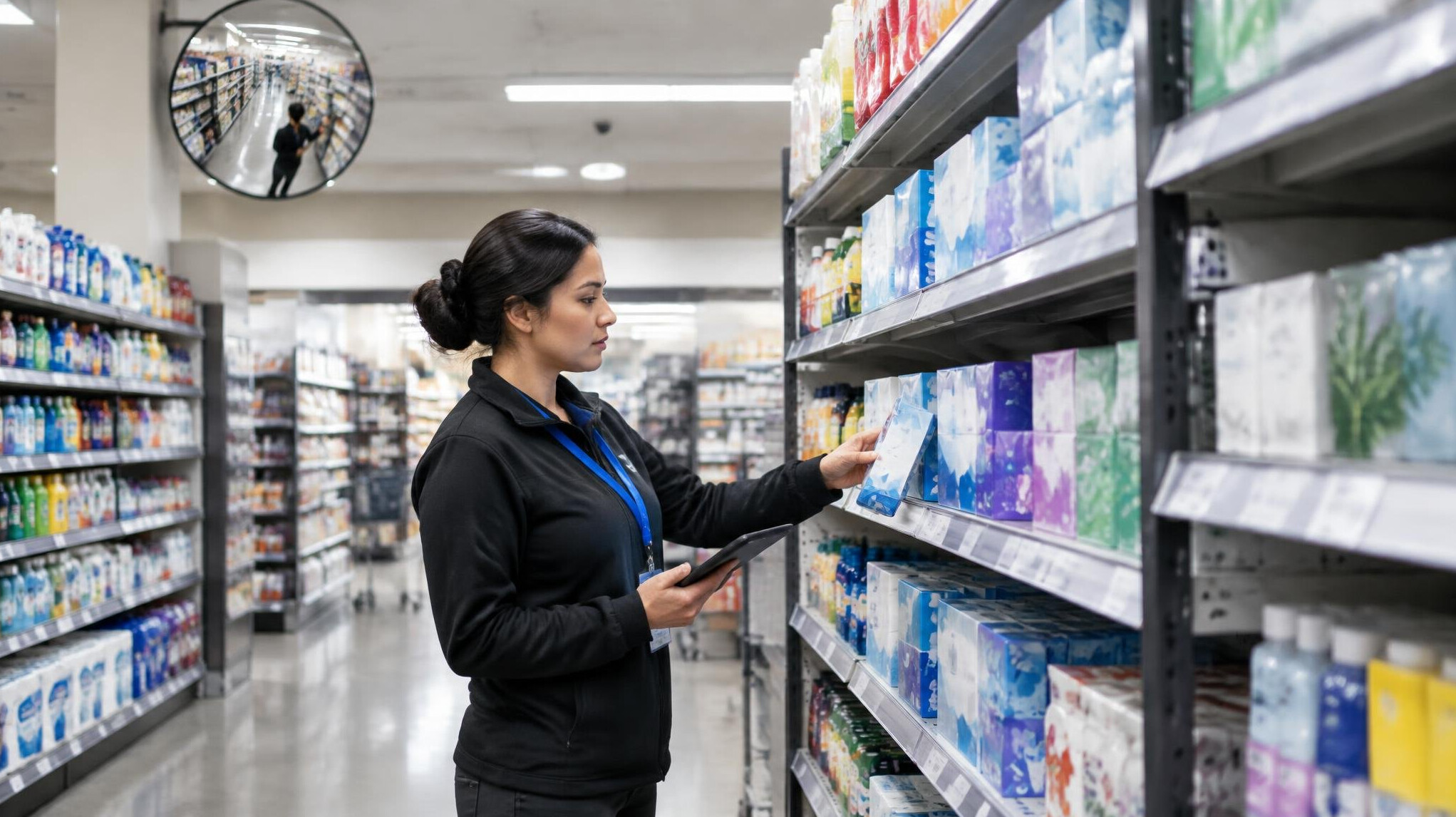 retail store shelves