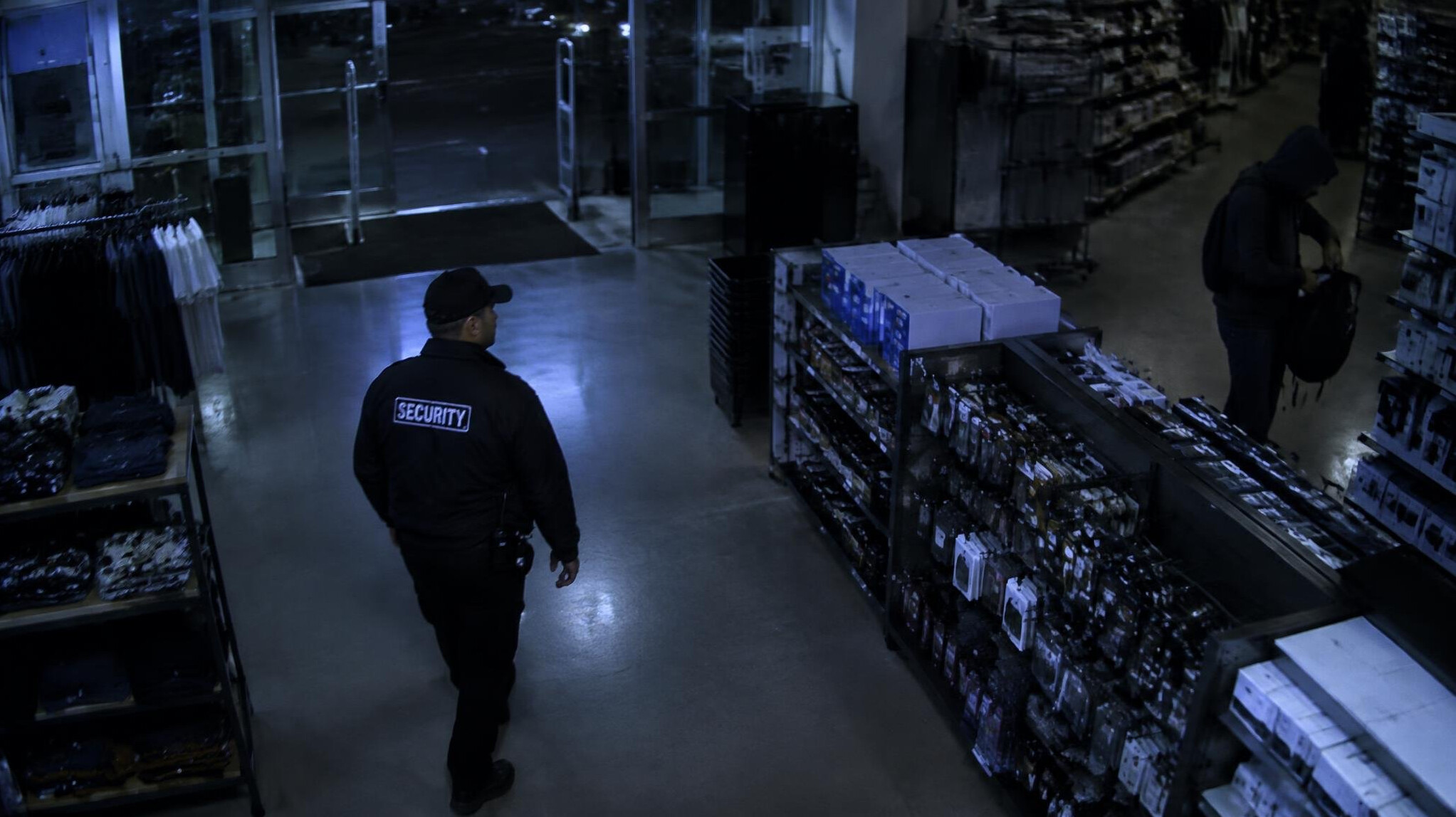 night security guard in store
