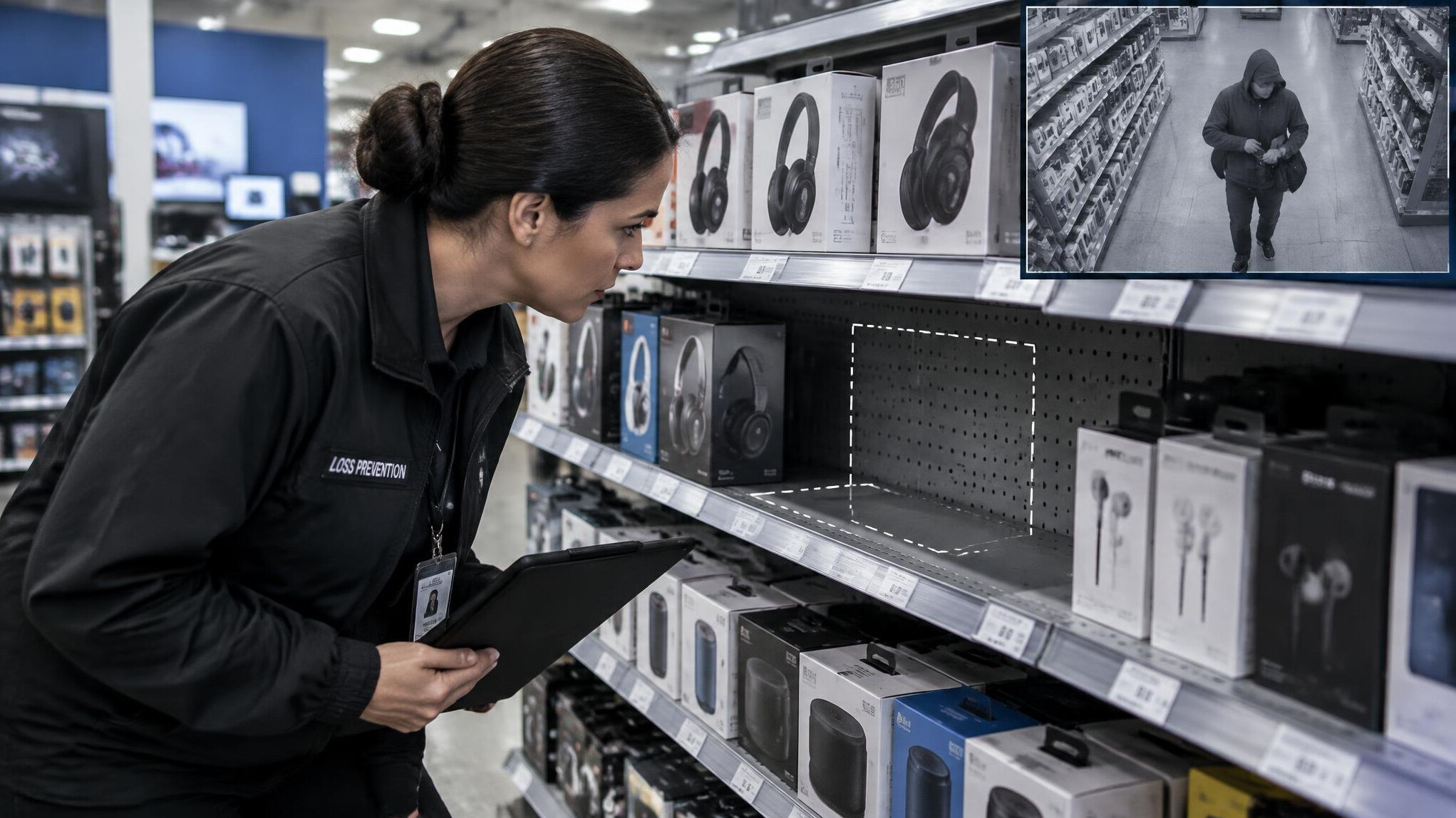 store detective investigating theft